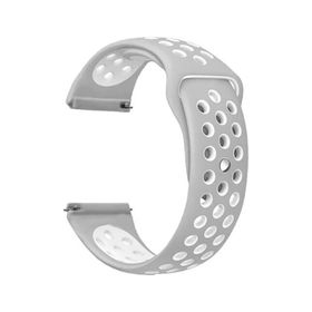 Ekılıf Huawei Watch GT3 KRD-02 42 mm Gümüş Uyumlu Silikon Kordon