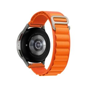 Ekılıf Huawei Watch GT3 KRD-74 42 mm 20 mm Turuncu Uyumlu Hasır Kordon
