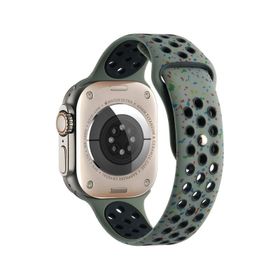 Ekılıf IOS Watch KRD-02 Haki 38 mm Uyumlu Yeni Seri 2023 Silikon Strap Kayış Kordon