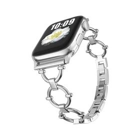 Ekılıf IOS Watch KRD-56 Gümüş 40 mm Uyumlu Metal Kordon
