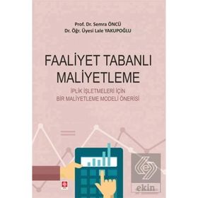 Ekin Yayınevi Faaliyet Tabanlı Maliyetleme