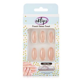 Eklips Bej Oval Takma Tırnak