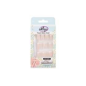 Eklips French Pembe Küt Takma Tırnak
