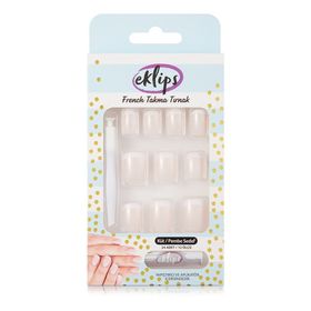 Eklips French Sedefli Pembe Küt Takma Tırnak