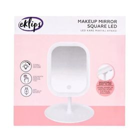 Eklips Kare Led Beyaz Makyaj Aynası