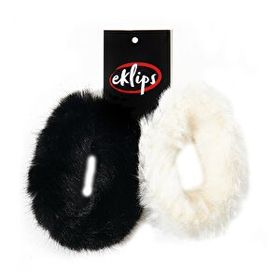 Eklips Peluş Siyah Beyaz 2'li Toka