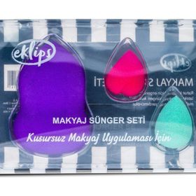 Eklips Profesyonel 3'lü Makyaj Sünger Seti