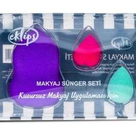 Eklips Profesyonel 3'lü Makyaj Sünger Seti