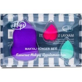 Eklips Profesyonel 3'lü Makyaj Sünger Seti