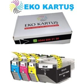 Eko Kartuş Brother MFC-J2330DW LC3719XL Uyumlu 4 Adet Renkli Muadil Kartuş