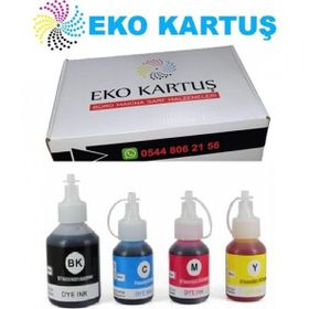 Eko Kartuş Brother MFC-T800W 4 Adet Renkli Muadil Mürekkep