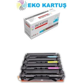 Eko Kartuş Canon I-Sensys LBP-640C (CF540A-CF541A-CF542A-CF543A) (203A) Set Muadil Toner