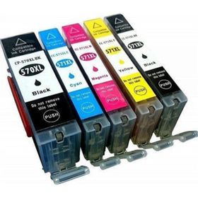 Eko Kartuş PGI-570 CLI-571 Canon Pixma TS-5050 5 Renk Muadil Kartuş