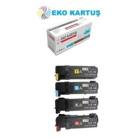Eko Kartuş Xerox 6125 (106R01335-36-37-38) Set Muadil Toner