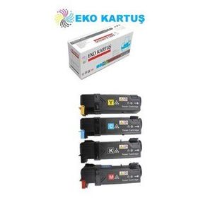 Eko Kartuş Xerox Phaser 6128 (106R01456-57-58-59) Set Muadil Toner