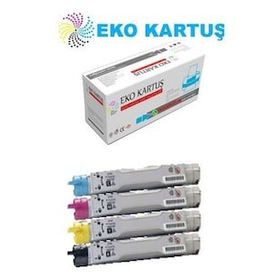 Eko Kartuş Xerox Phaser 6200B (016200100-200-300-400) Set Muadil Toner