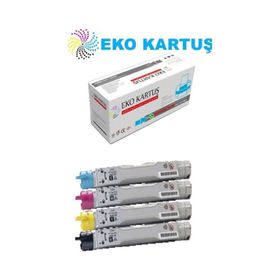 Eko Kartuş Xerox Phaser 6200B (016200100-200-300-400) Set Muadil Toner