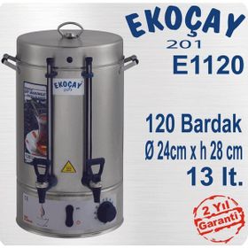 Ekoçay Çelik 120 Bardak 13 lt Çay Makinası
