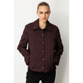 Ekol 06501 Dokulu Çıtçıtlı Bordo Kadın Mont