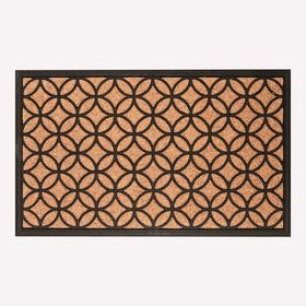 Ekol Bali Dikdörtgen 45x75 cm Koko-Pvc Kahve - Siyah Paspas