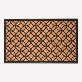 Ekol Bali Dikdörtgen 45x75 cm Koko-Pvc Kahve - Siyah Paspas