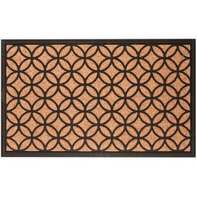 Ekol Bali Dikdörtgen 45x75 cm Koko-Pvc Kahve - Siyah Paspas
