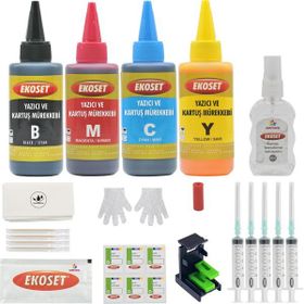 Ekoset E414 E474 E484 Uyumlu Kartuş Dolum Seti