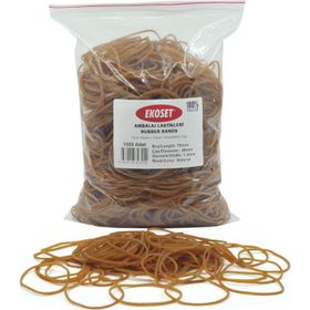 Ekoset eko757nlst111 1000 Adet 70 mm Kauçuk Paket Ambalaj Para Lastiği