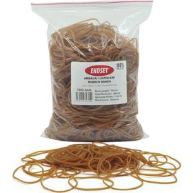 Ekoset eko757nlst111 1000 Adet 70 mm Kauçuk Paket Ambalaj Para Lastiği