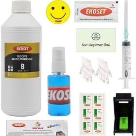 Ekoset HP 650 HP 651 HP 652 1 lt Siyah Kartuş Dolum Seti