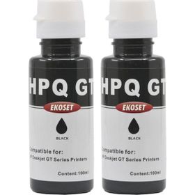 Ekoset Hp Tanklı Yazıcılar Uyumlu Siyah 2x90 ml Mürekkep