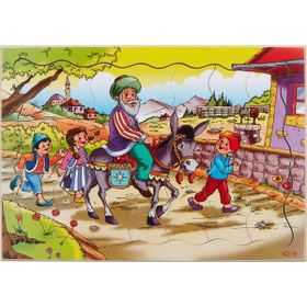 Eksen Nasrettin Hoca 35 Parça Ahşap Puzzle