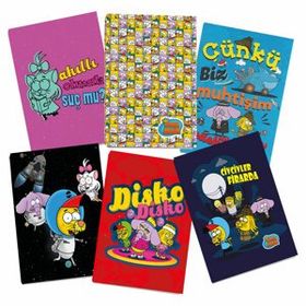 Eksik Parça Kral Şakir A4 60 Yaprak Kareli Defter