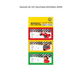 Ekstrafix DL­015 80x120 mm Dekoratif Etiket