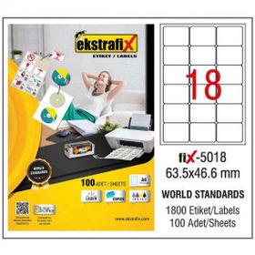 Ekstrafix Fix-5018 Lazer Etiket