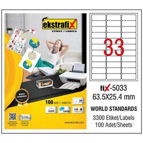 Ekstrafix Fix-5033 Lazer Etiket