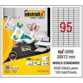 Ekstrafix Fix-5095 30 x 12 mm Lazer Etiket