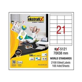 Ekstrafix Fix-5121 70 x 38 mm Lazer Etiket