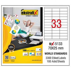 Ekstrafix Fix-5133 Lazer Etiket