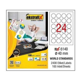 Ekstrafix Fix-5140 40 mm Lazer Etiket