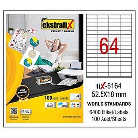 Ekstrafix Fix-5164 Lazer Etiket