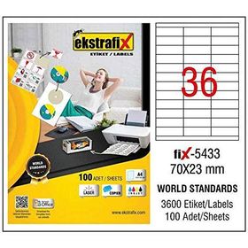 Ekstrafix Fix-5433 Lazer Etiket