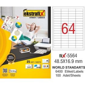 Ekstrafix FIX-5564 48.5x16.9 mm Lazer Etiket