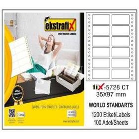 Ekstrafix FİX-5728 35x97 mm Bilgisayar Etiketi
