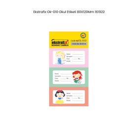 Ekstrafix OK-010 80x120 mm Okul Etiketi