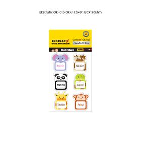 Ekstrafix OK-015 80x120 mm Okul Etiketi