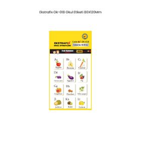 Ekstrafix OK-018 80x120 mm Okul Etiketi