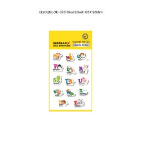Ekstrafix OK-020 80x120 mm Okul Etiketi