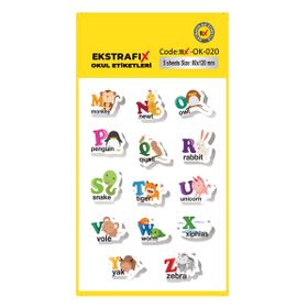 Ekstrafix OK-020 80x120 mm Okul Etiketi