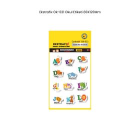 Ekstrafix OK-021 80x120 mm Okul Etiketi